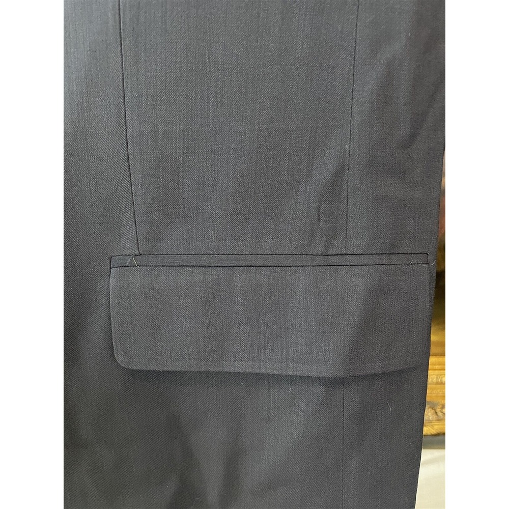 NWT VTG Jean-Paul Germain 44L 2 Piece Black Super 90's Wool 3 Button Suit - Picture 13 of 15
